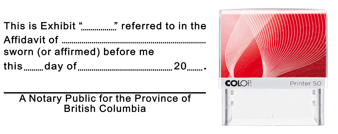 L33S+-+%22Exhibit%22+Self-Inking+Stamp